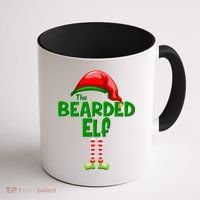 The Bearded Elf Funny Family Christmas Coffee Mug thumb 1