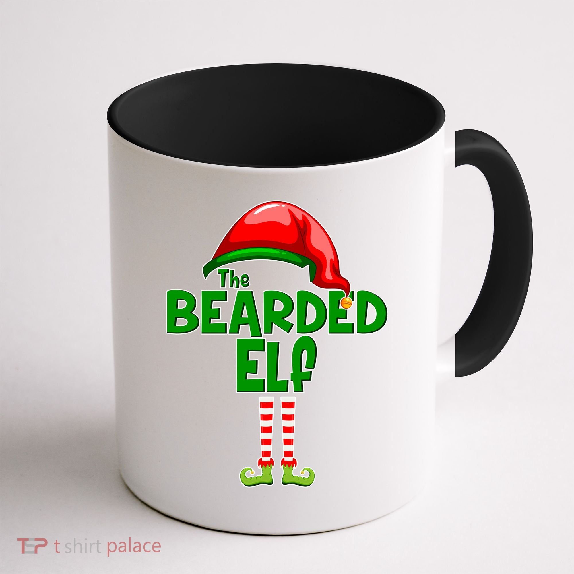 The Bearded Elf Funny Family Christmas Coffee Mug