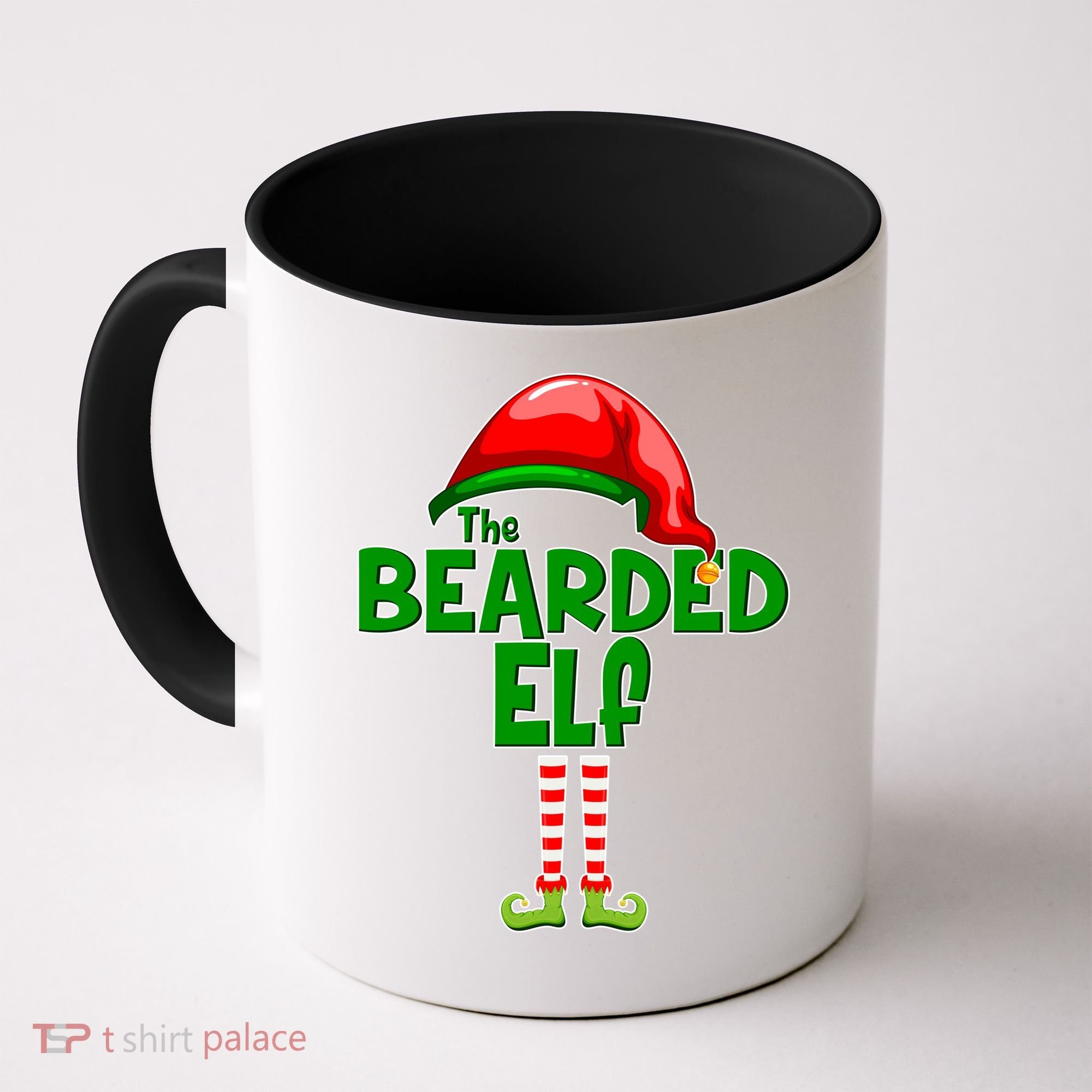 The Bearded Elf Funny Family Christmas Coffee Mug