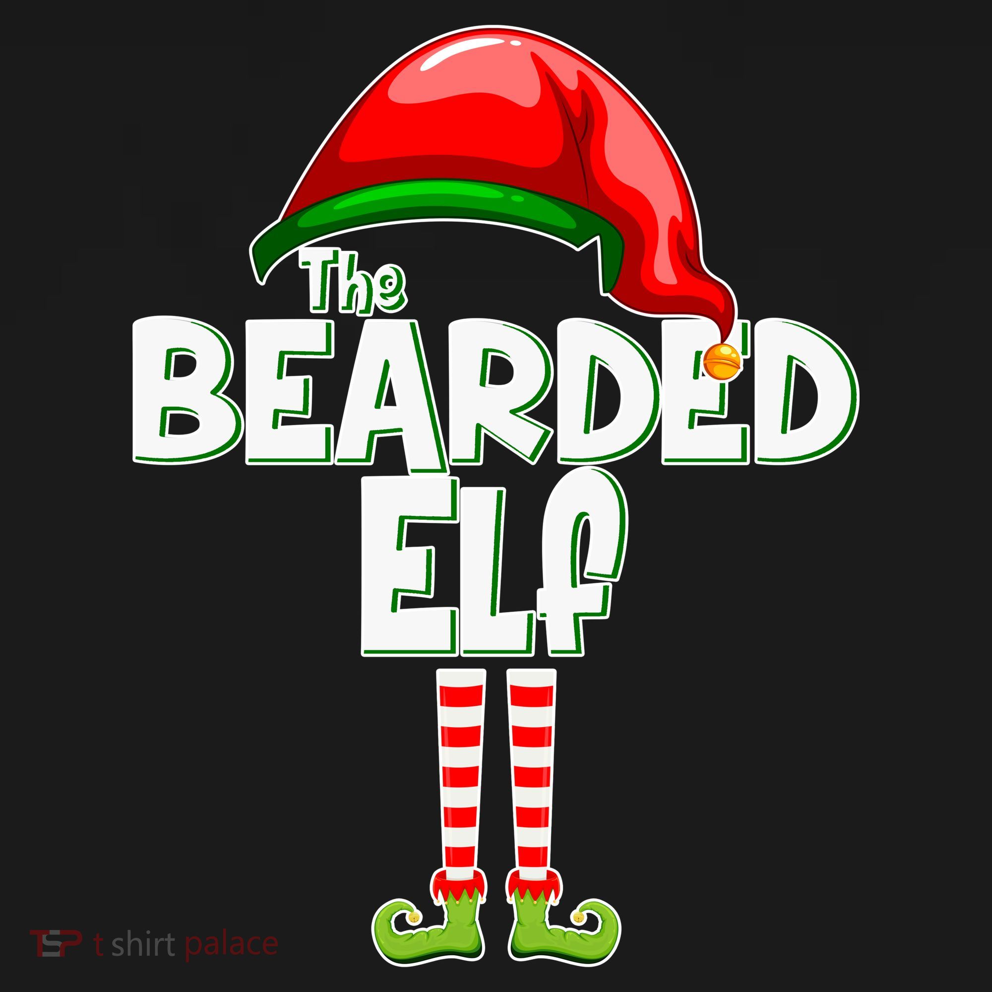 The Bearded Elf Funny Family Christmas Coaster