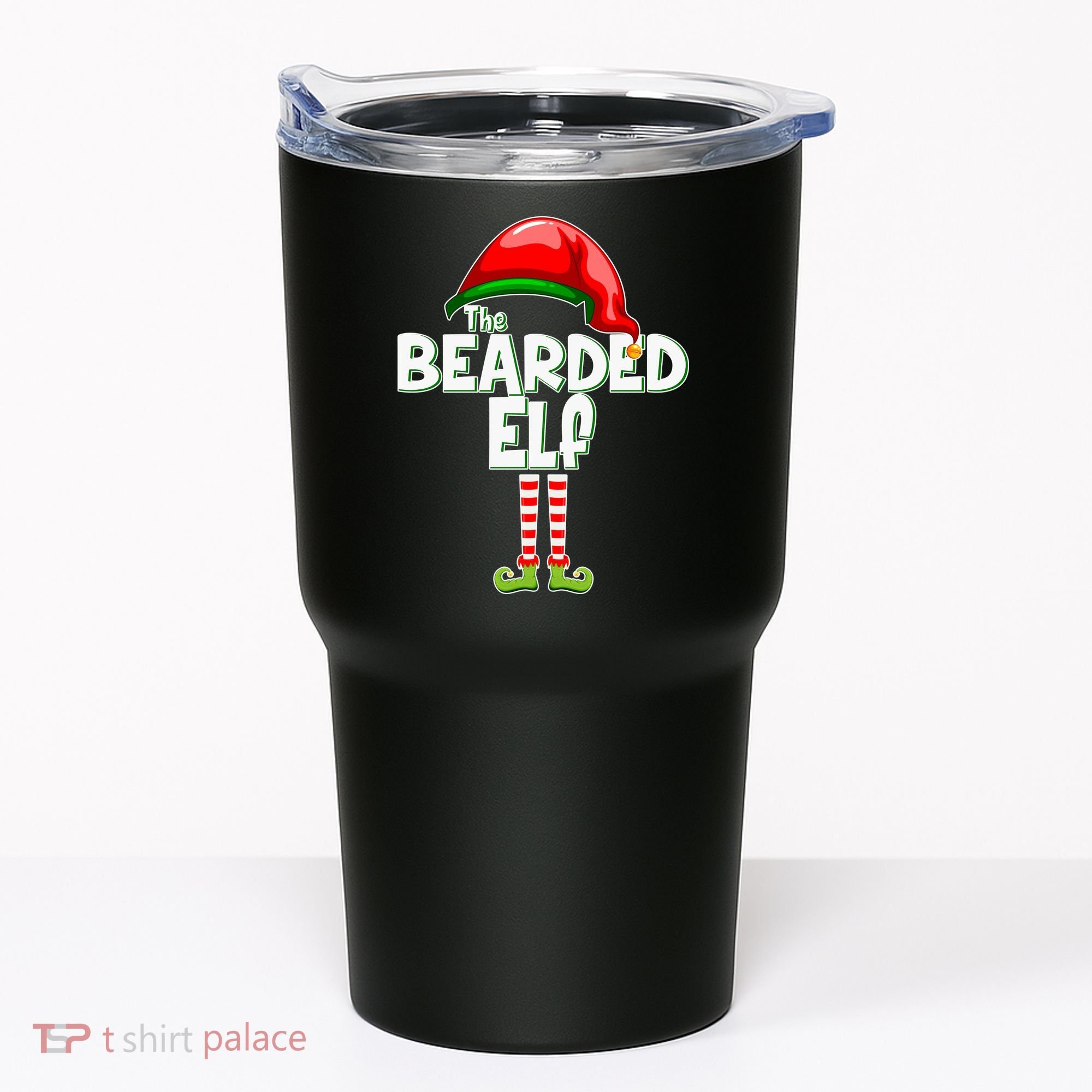 The Bearded Elf Funny Family Christmas Tumbler