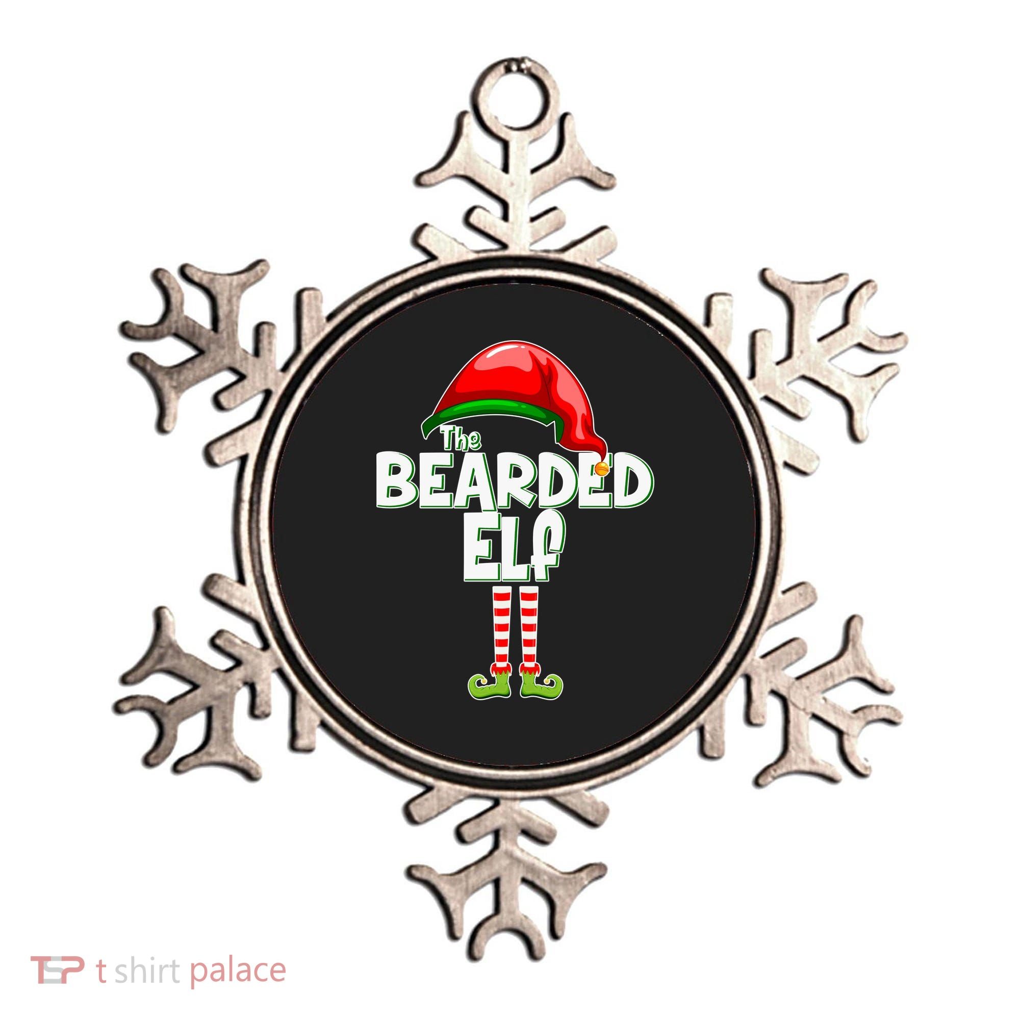 The Bearded Elf Funny Family Christmas Ornament