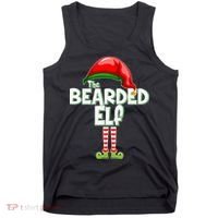 The Bearded Elf Funny Family Christmas Tank Top thumb 0
