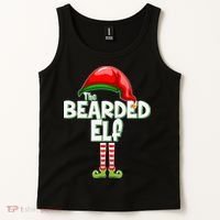 The Bearded Elf Funny Family Christmas Tank Top thumb 2