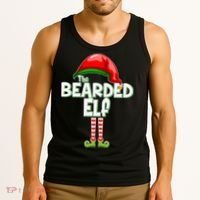 The Bearded Elf Funny Family Christmas Tank Top thumb 3