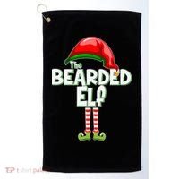 The Bearded Elf Funny Family Christmas Golf Towel thumb 0