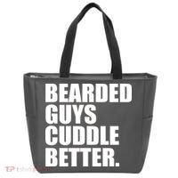 The Bearded Guys Cuddle Better Funny Beard Tote Bag thumb 0