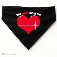 The Beat Goes On Heart Health Awareness USA-Made Doggie Bandana thumb 0