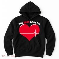 The Beat Goes On Heart Health Awareness Hoodie thumb 0