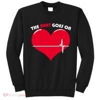 The Beat Goes On Heart Health Awareness Sweatshirt thumb 0