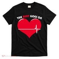The Beat Goes On Heart Health Awareness T-Shirt thumb 0