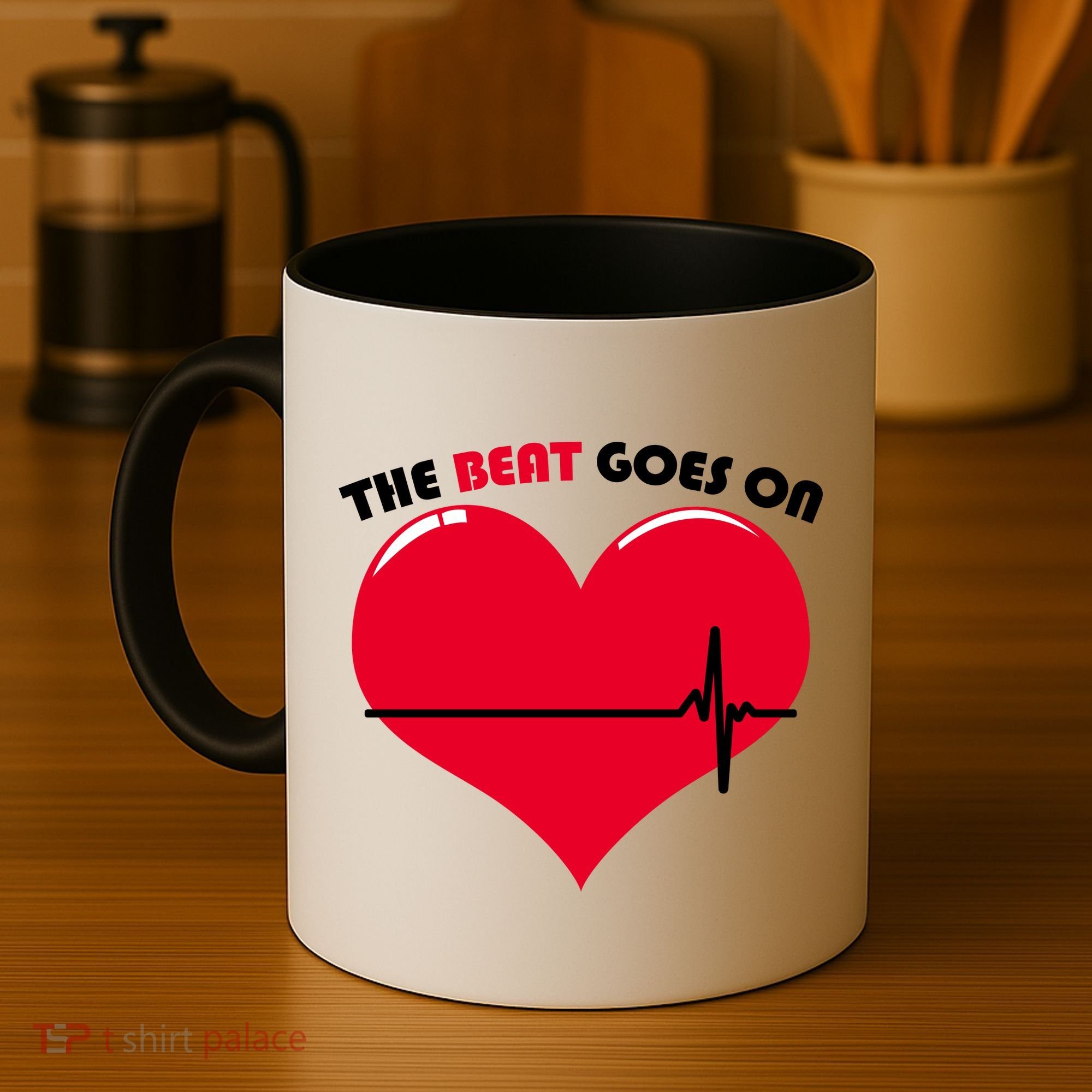 The Beat Goes On Heart Health Awareness Coffee Mug