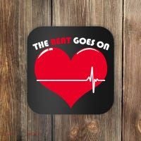 The Beat Goes On Heart Health Awareness Coaster thumb 0