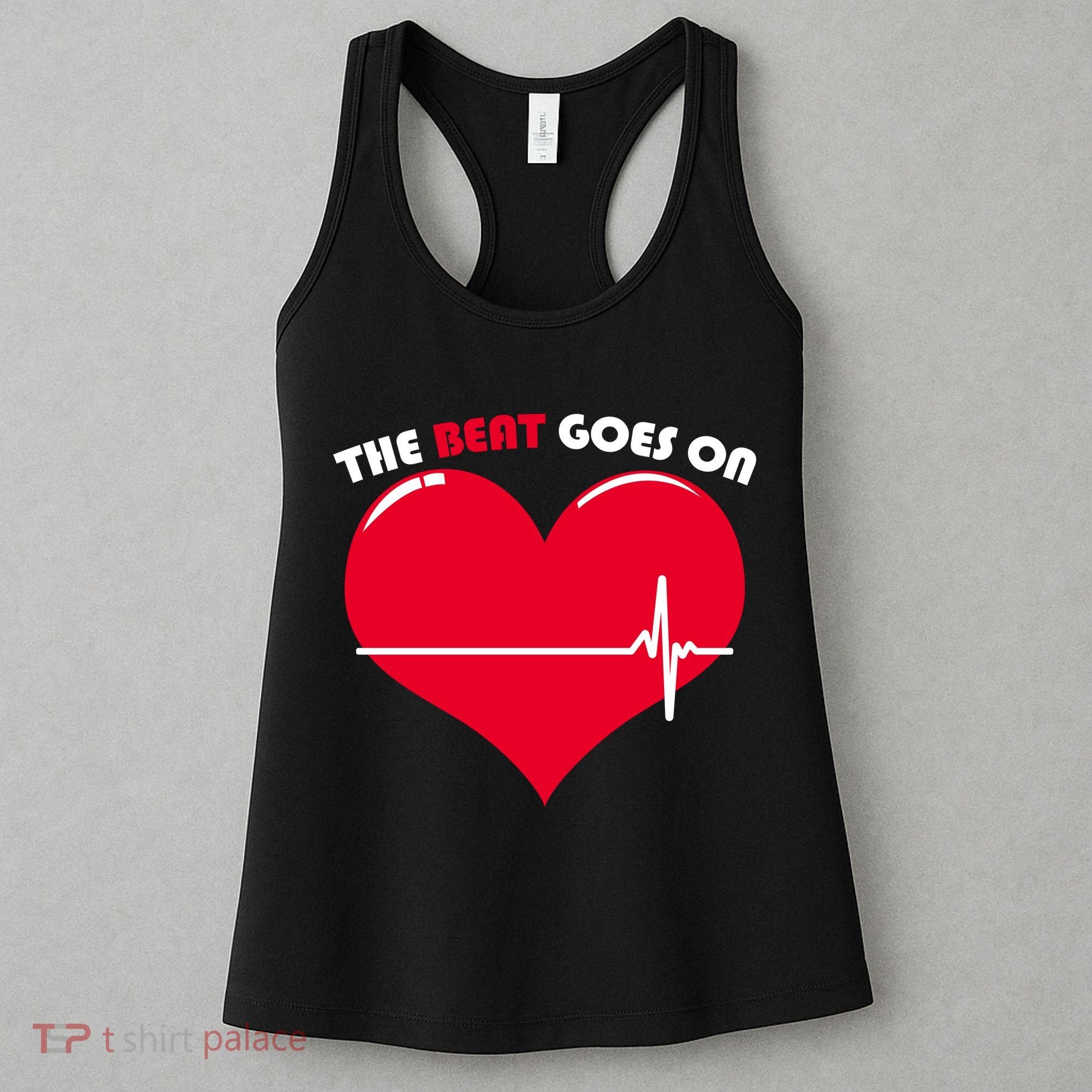 The Beat Goes On Heart Health Awareness Women's Tank Top