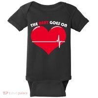The Beat Goes On Heart Health Awareness Baby Bodysuit thumb 0