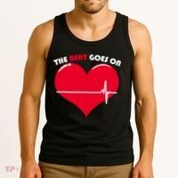 The Beat Goes On Heart Health Awareness Tank Top thumb 3