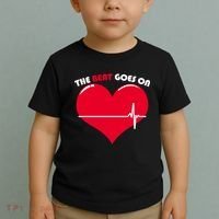 The Beat Goes On Heart Health Awareness Toddler T-Shirt thumb 2