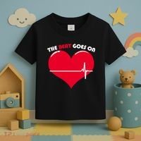 The Beat Goes On Heart Health Awareness Toddler T-Shirt thumb 3