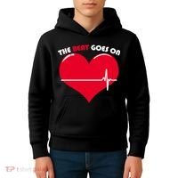 The Beat Goes On Heart Health Awareness Kids Hoodie thumb 4