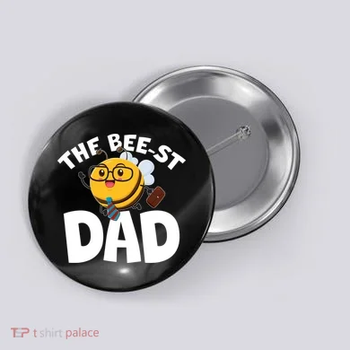 The Bee-st Dad Button