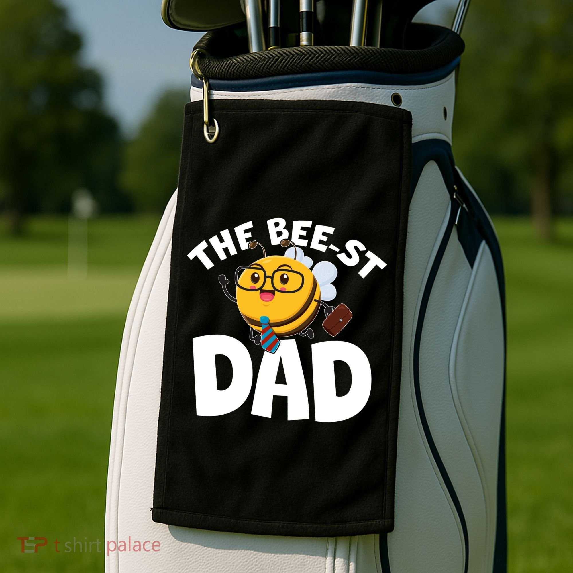 The Bee-st Dad Golf Towel