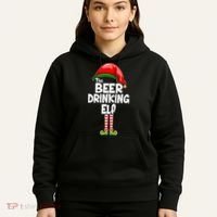 The Beer Drinking Elf Family Matching Christmas Hoodie thumb 5