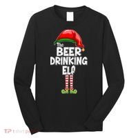 The Beer Drinking Elf Family Matching Christmas Long Sleeve Shirt thumb 0