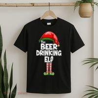 The Beer Drinking Elf Family Matching Christmas T-Shirt thumb 2