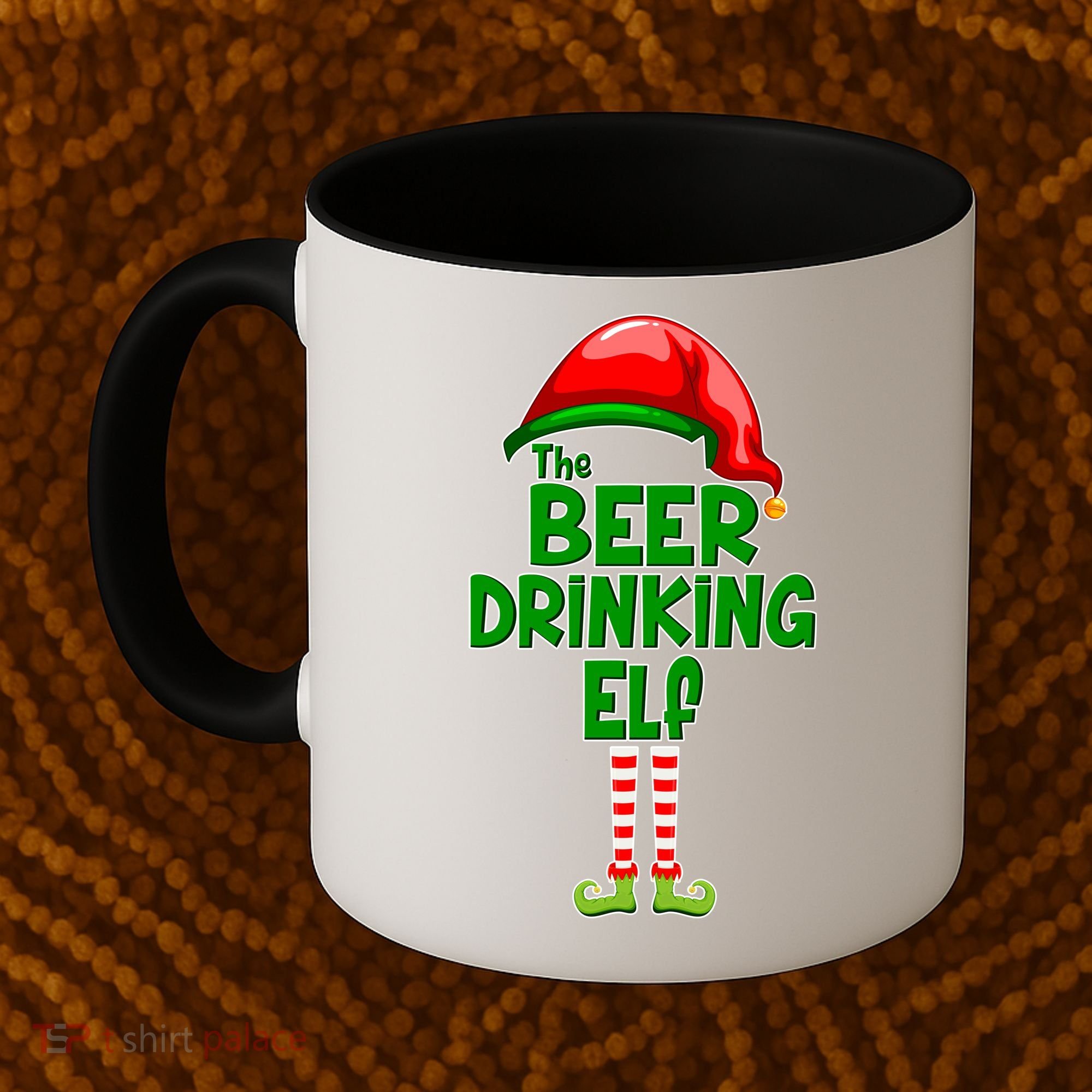 The Beer Drinking Elf Family Matching Christmas Coffee Mug