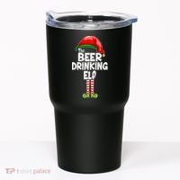 The Beer Drinking Elf Family Matching Christmas Tumbler thumb 0