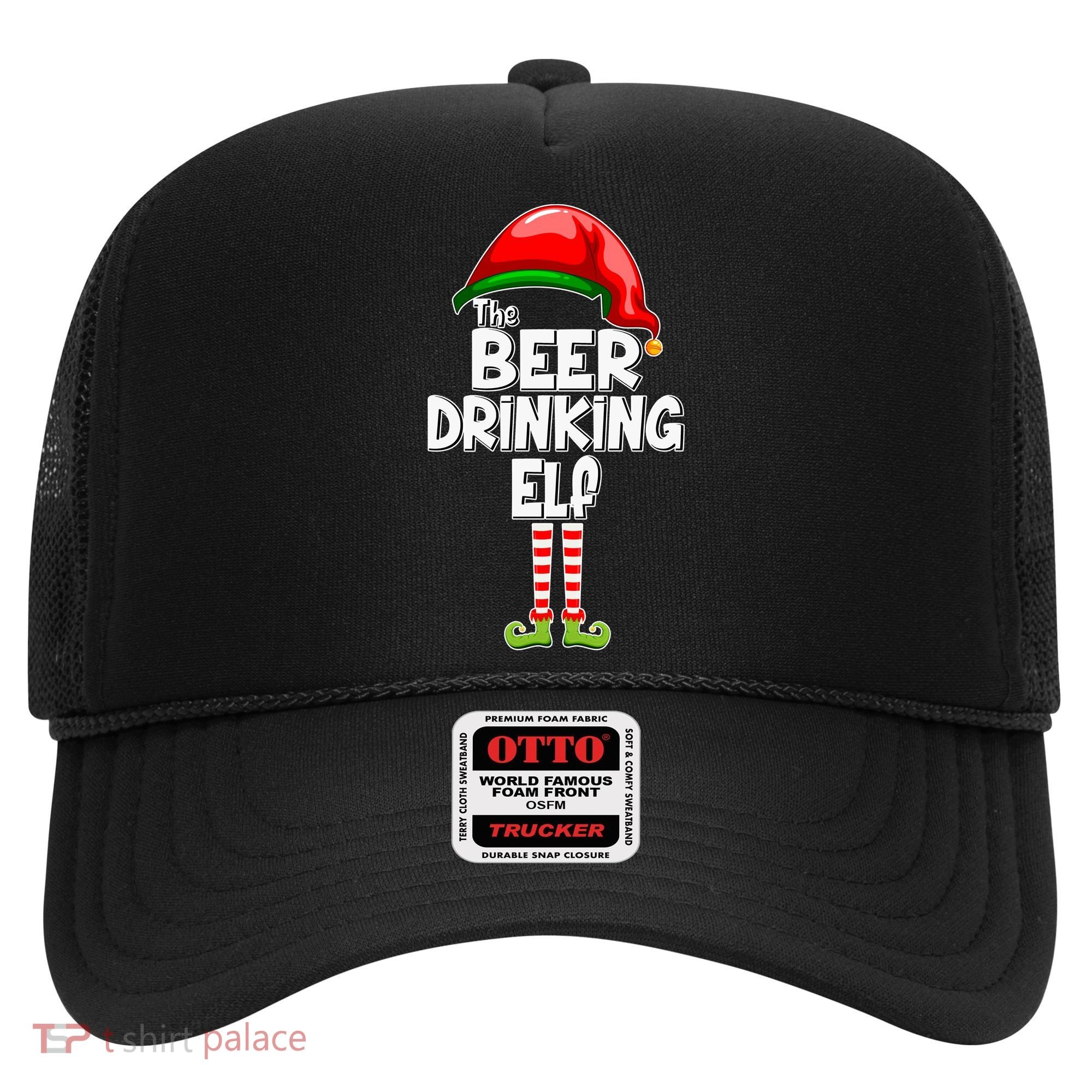 The Beer Drinking Elf Family Matching Christmas Hat