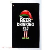The Beer Drinking Elf Family Matching Christmas Golf Towel thumb 0