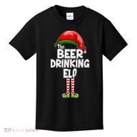 The Beer Drinking Elf Family Matching Christmas Kids T-Shirt thumb 0