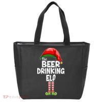 The Beer Drinking Elf Family Matching Christmas Tote Bag thumb 0