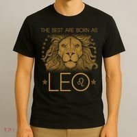 The Best Are Born As Leo Vintage Lion T-Shirt thumb 3