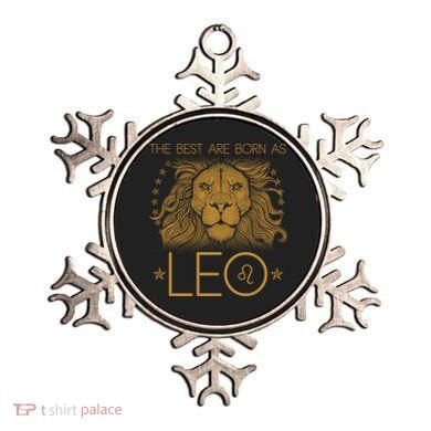 The Best Are Born As Leo Vintage Lion Ornament