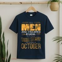 The Best Are Born In October T-Shirt thumb 2