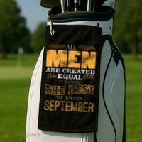 The Best Are Born In September Golf Towel thumb 2