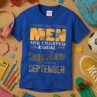 The Best Are Born In September Kids T-Shirt thumb 3