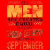 The Best Are Born In September Santa Hat thumb 1