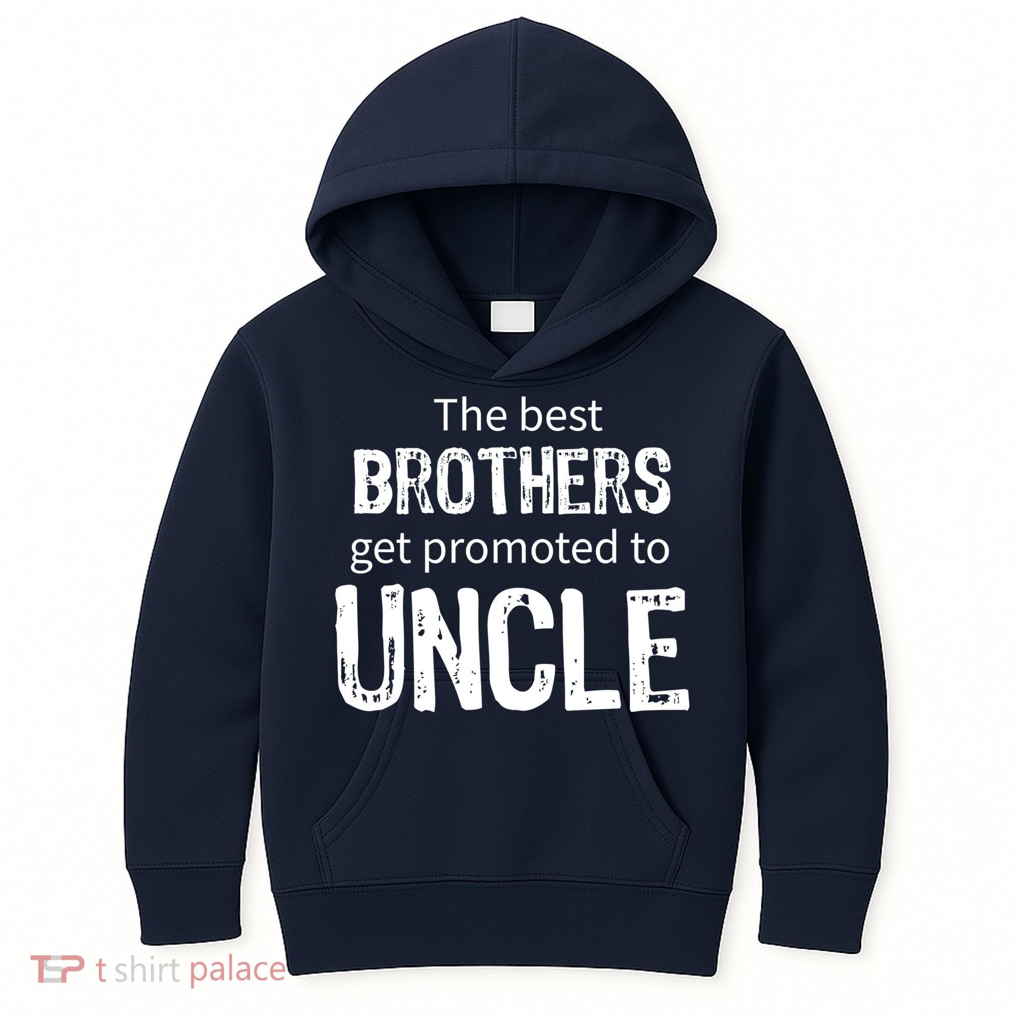 The Best Brothers Get Promoted Uncle Kids Hoodie