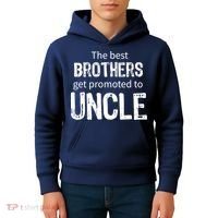 The Best Brothers Get Promoted Uncle Kids Hoodie thumb 4