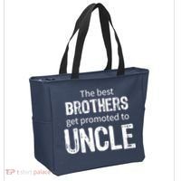 The Best Brothers Get Promoted Uncle Tote Bag thumb 2