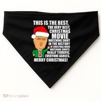 The Best Christmas Movie Watching Shirt Ever Donald Trump USA-Made Doggie Bandana thumb 0