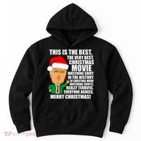 The Best Christmas Movie Watching Shirt Ever Donald Trump Hoodie thumb 0