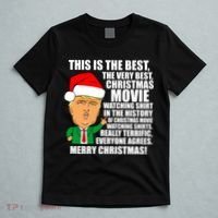 The Best Christmas Movie Watching Shirt Ever Donald Trump T-Shirt thumb 5