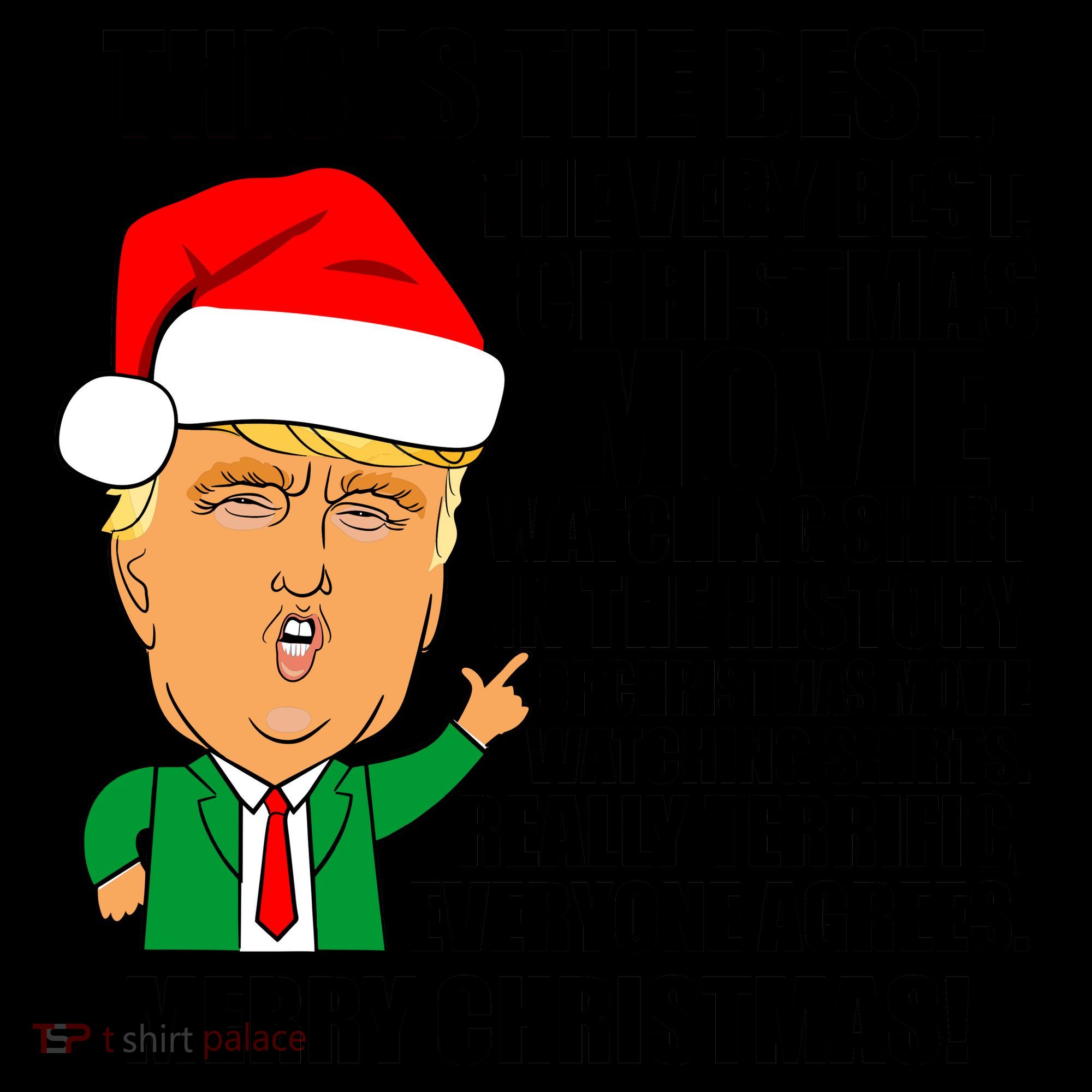 The Best Christmas Movie Watching Shirt Ever Donald Trump Coffee Mug