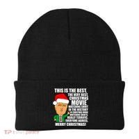 The Best Christmas Movie Watching Shirt Ever Donald Trump Beanie thumb 0
