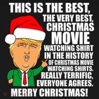The Best Christmas Movie Watching Shirt Ever Donald Trump Mousepad thumb 1