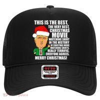 The Best Christmas Movie Watching Shirt Ever Donald Trump Hat thumb 0